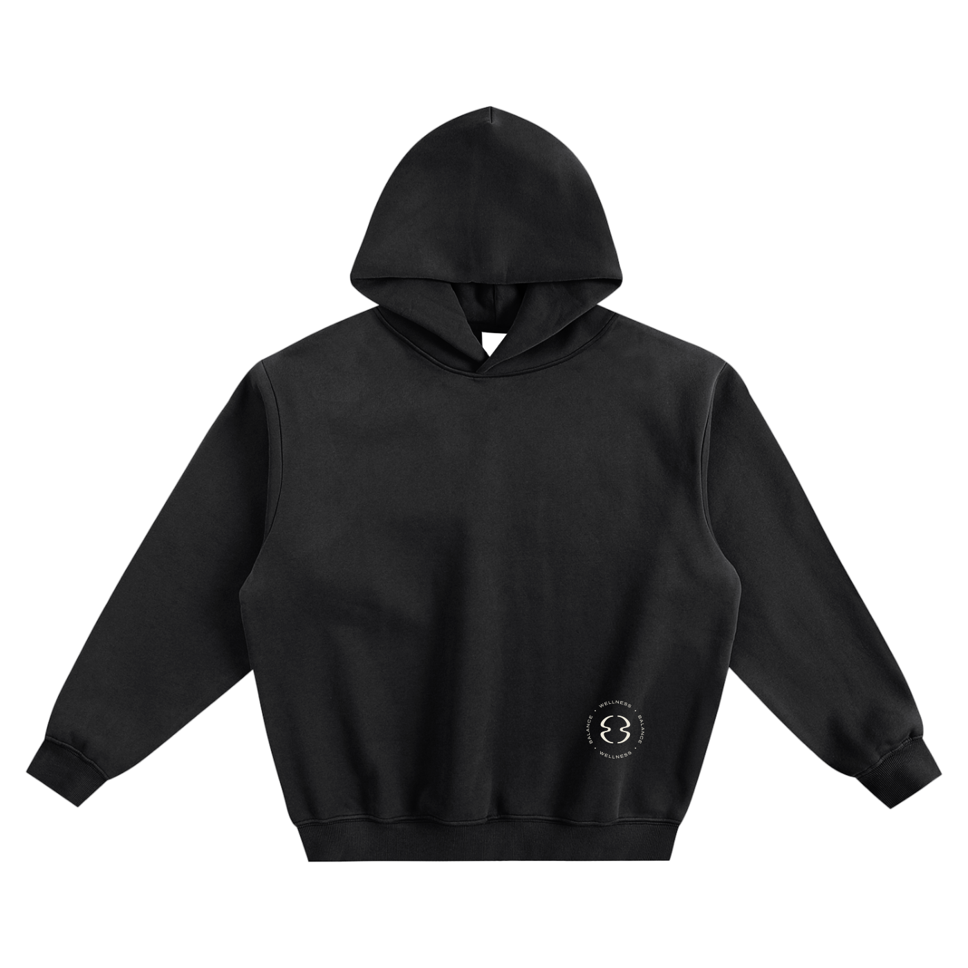 BALANCE - Logo Fleeced Boxy Hoodie