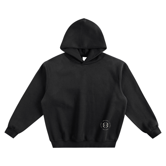 BALANCE - Logo Fleeced Boxy Hoodie