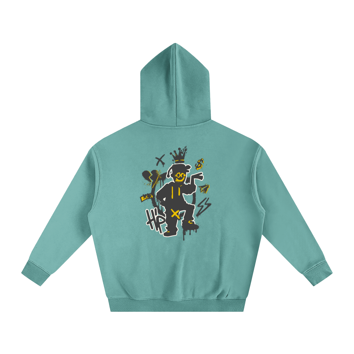 HP Man Oversize Fleeced Hoodie