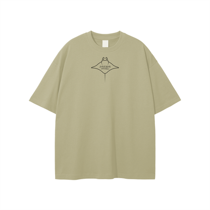 Manta Ray Logo T-shirt Black