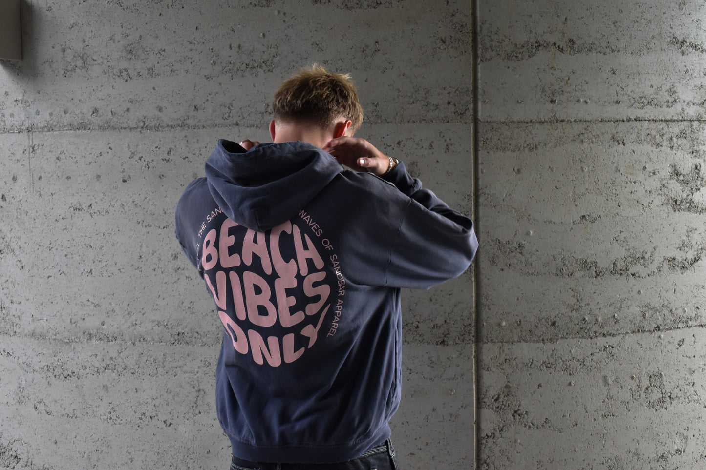 Beach Vibes Only Sunfade Boxy Hoodie