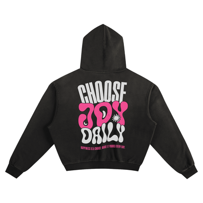 Choose Joy Sunfade Boxy Hoodie