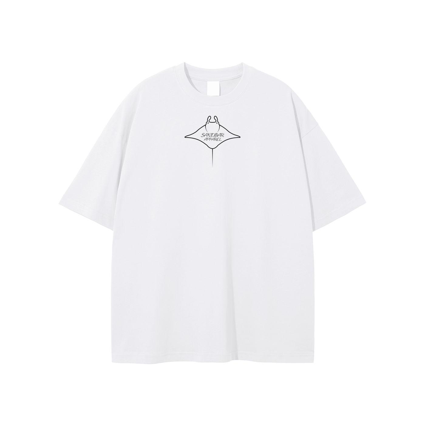 Manta Ray Logo T-shirt Black