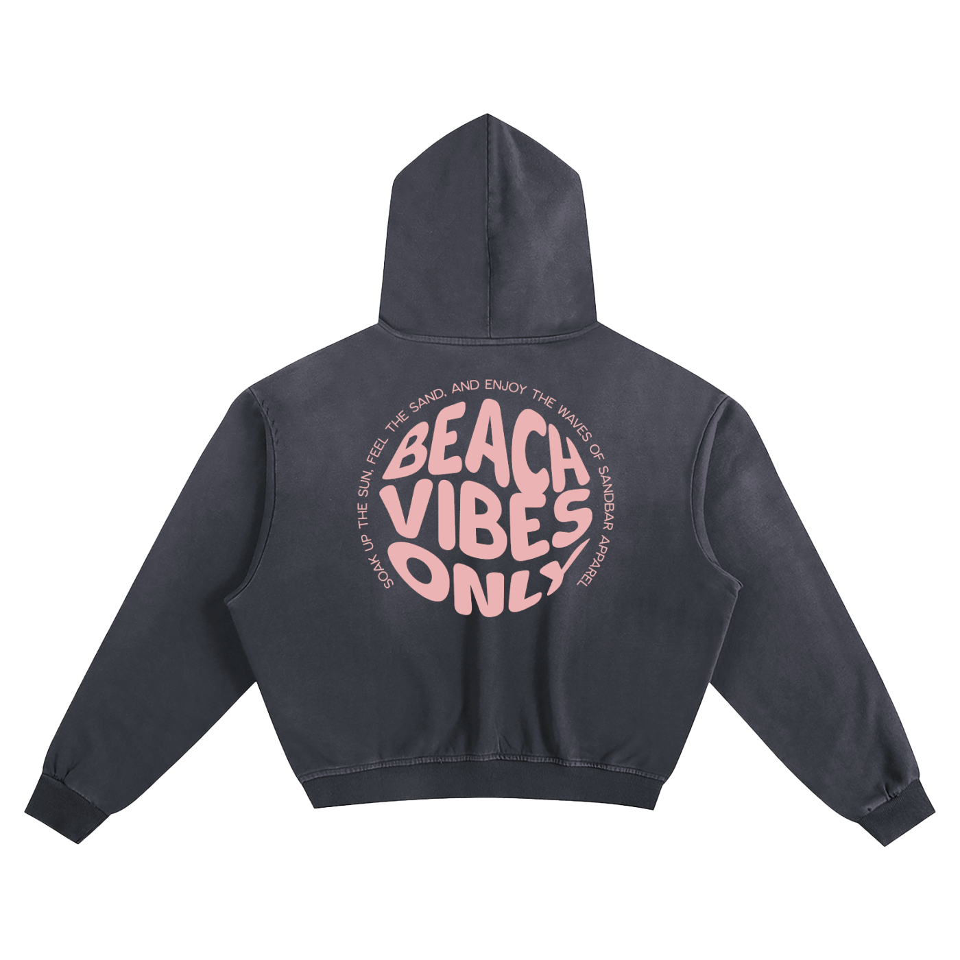 Beach Vibes Only Sunfade Boxy Hoodie